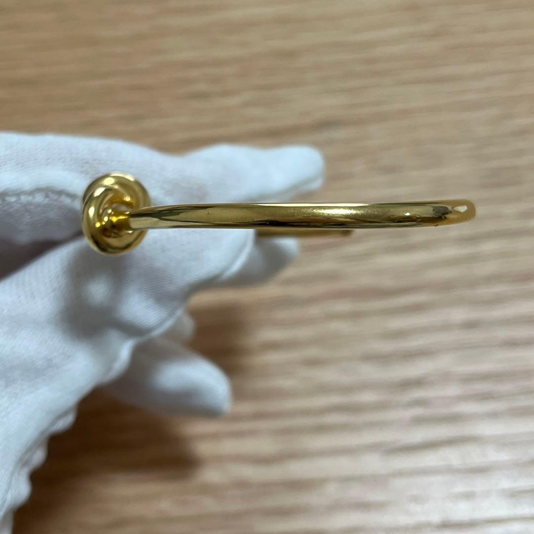 【正規品】ノット エクストラシンブレスレット / ゴールドフィニッシュ ブラス