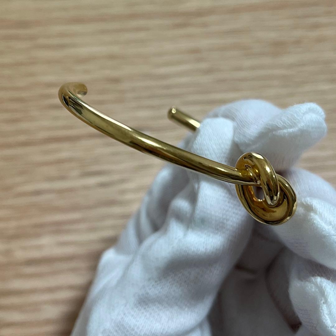 【正規品】ノット エクストラシンブレスレット / ゴールドフィニッシュ ブラス