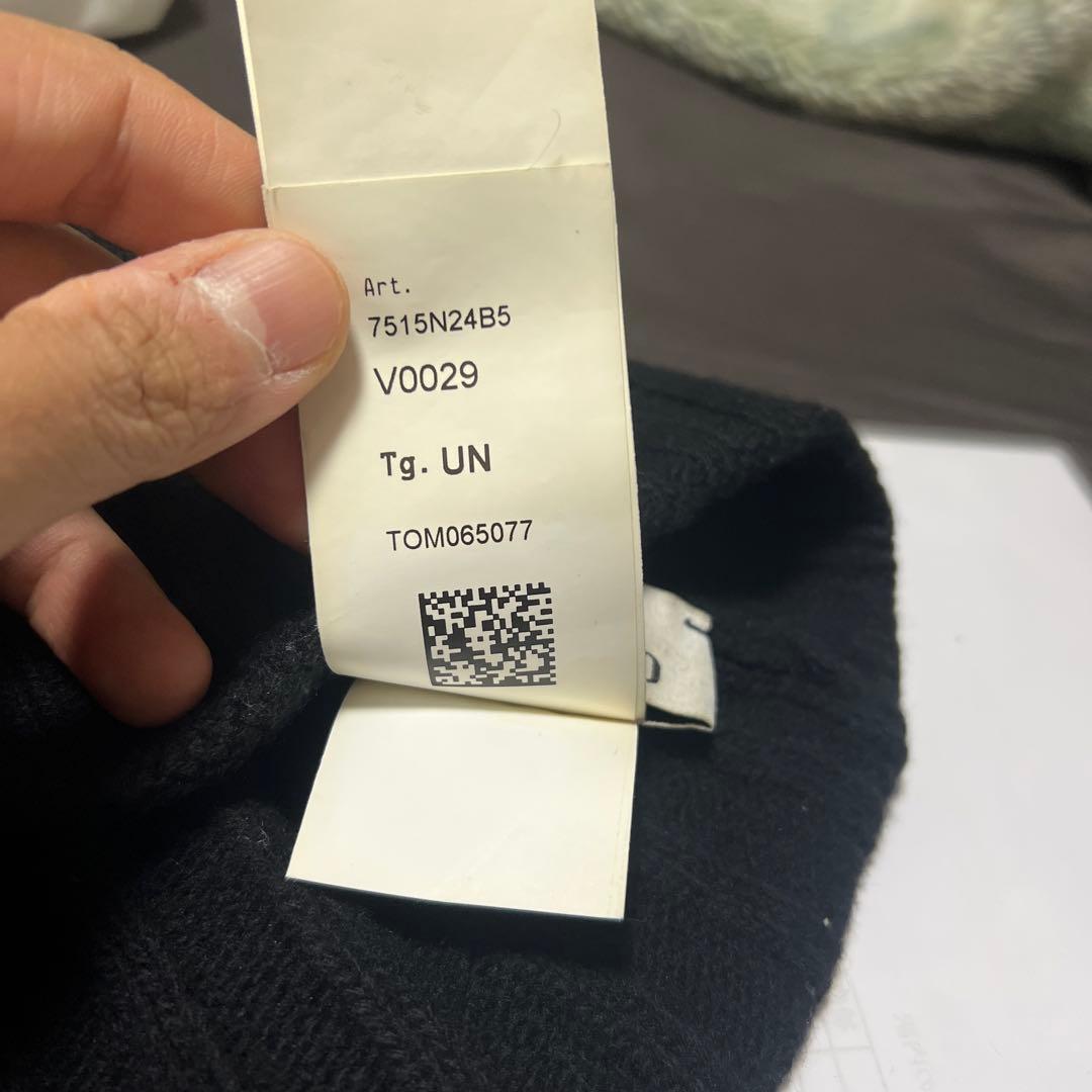 STONE  ビーニー　浅め　ブラック　黒