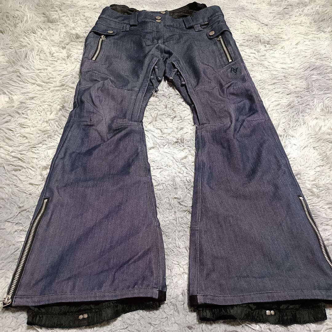 ダブルエーハードウェア スノボ ウェア デニム フレア S スノーウェア