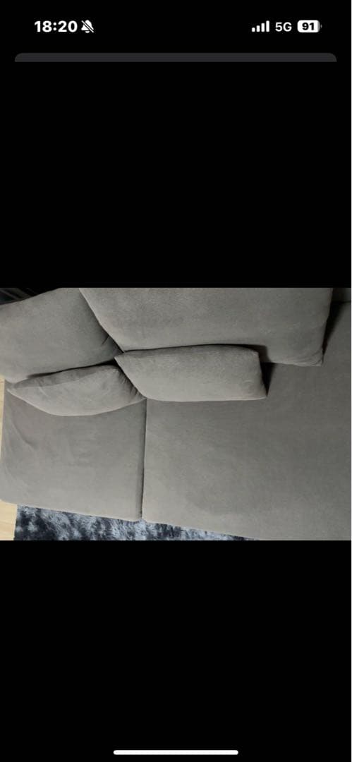 【けい】IKEA ソーデルハムン 3人掛け ソファ ダークグレー