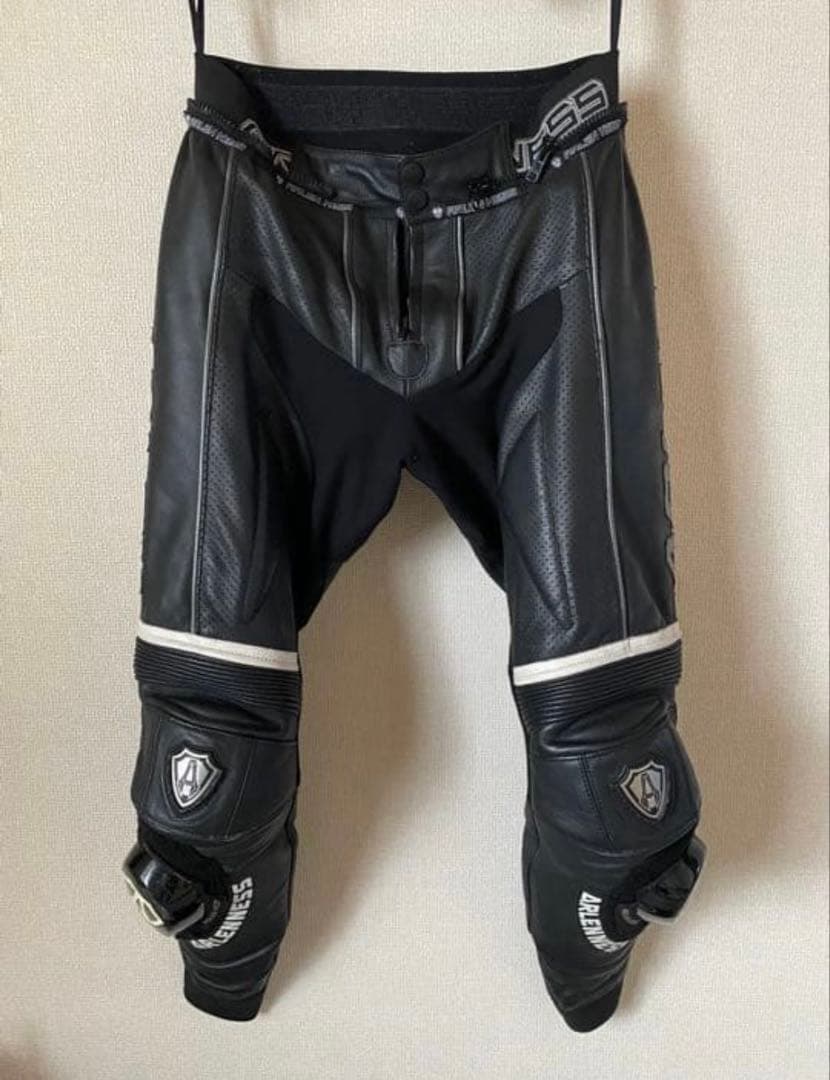 【NOUEN】ARLEN NESS 革ツナギ 黒/白