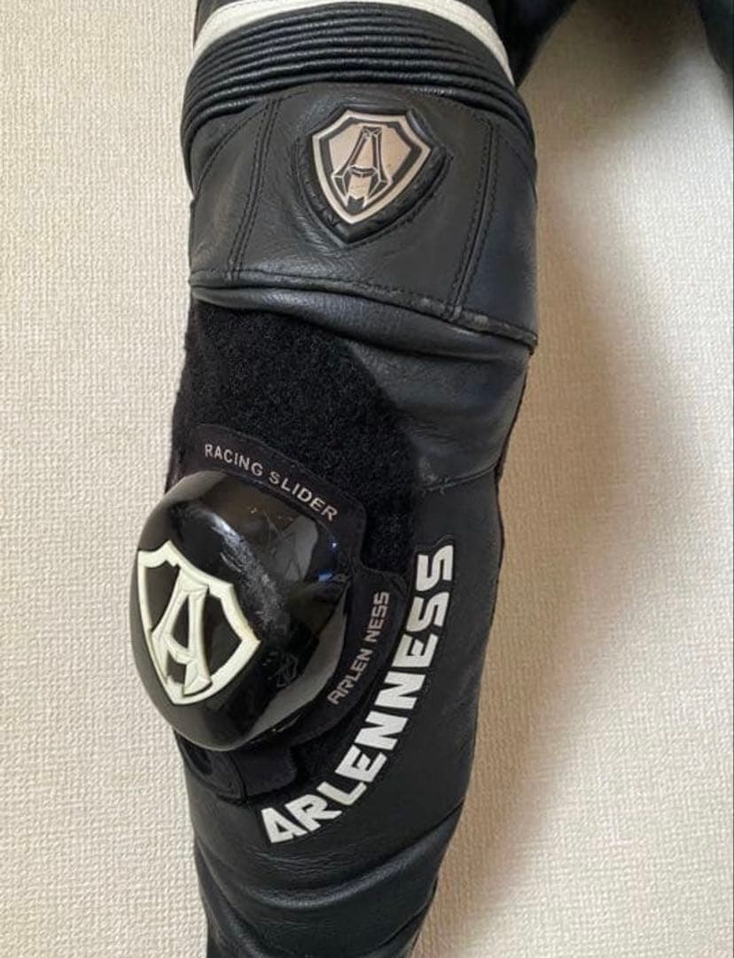 【NOUEN】ARLEN NESS 革ツナギ 黒/白