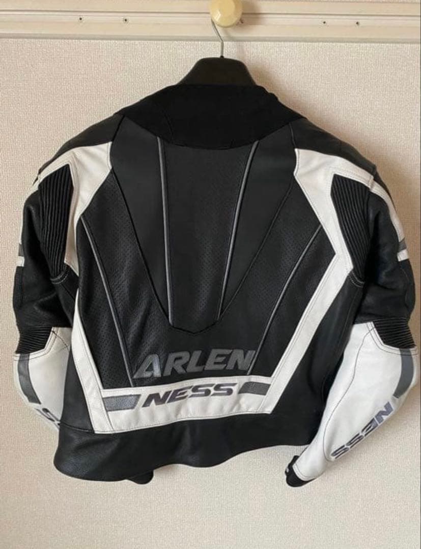 【NOUEN】ARLEN NESS 革ツナギ 黒/白