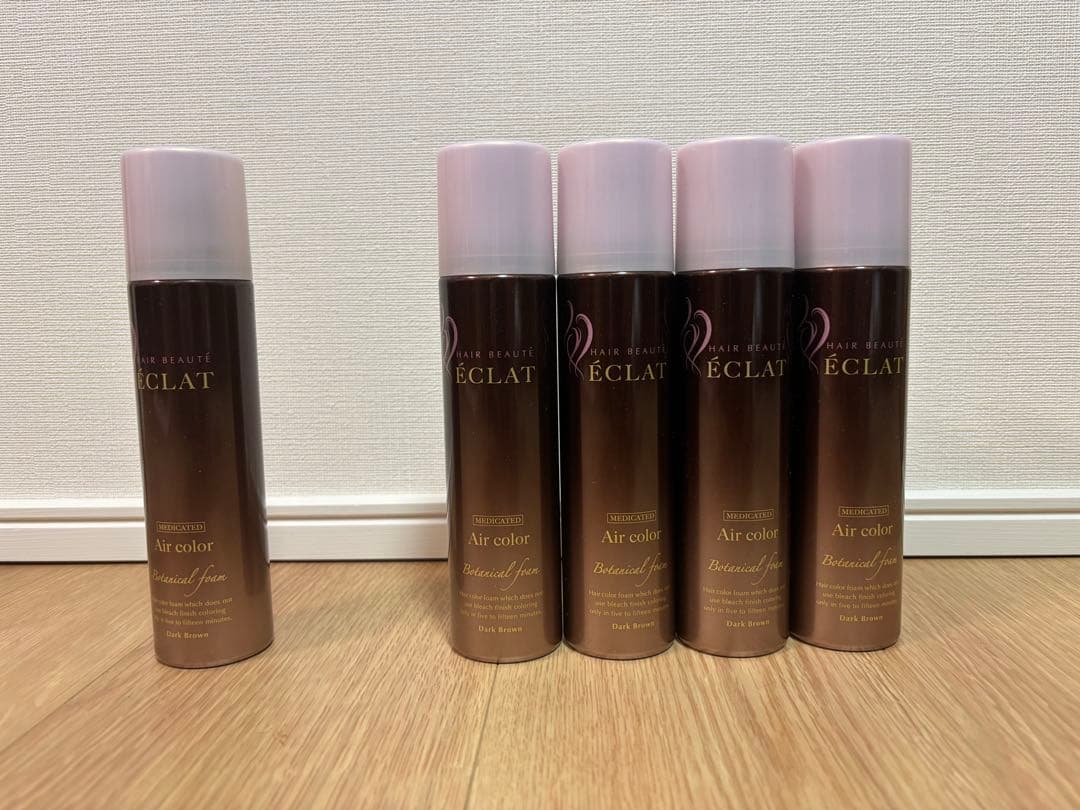 ヘアボーテエクラ ボタニカルエアカラーフォーム ダークブラウン150g×4.5個