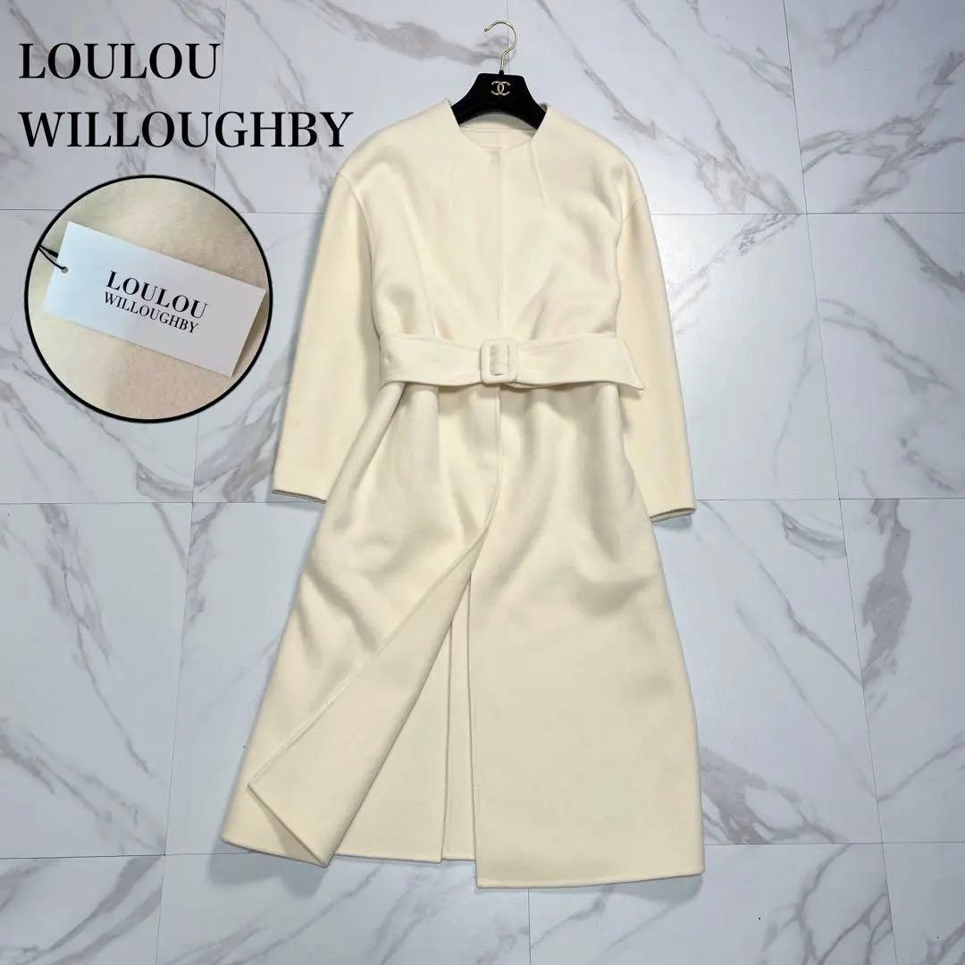 新品タグ付✨LOULOU WILLOUGHBY リバーコート ウール ベルト 1