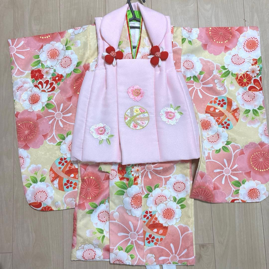 七五三　被布　着物　セット　3歳
