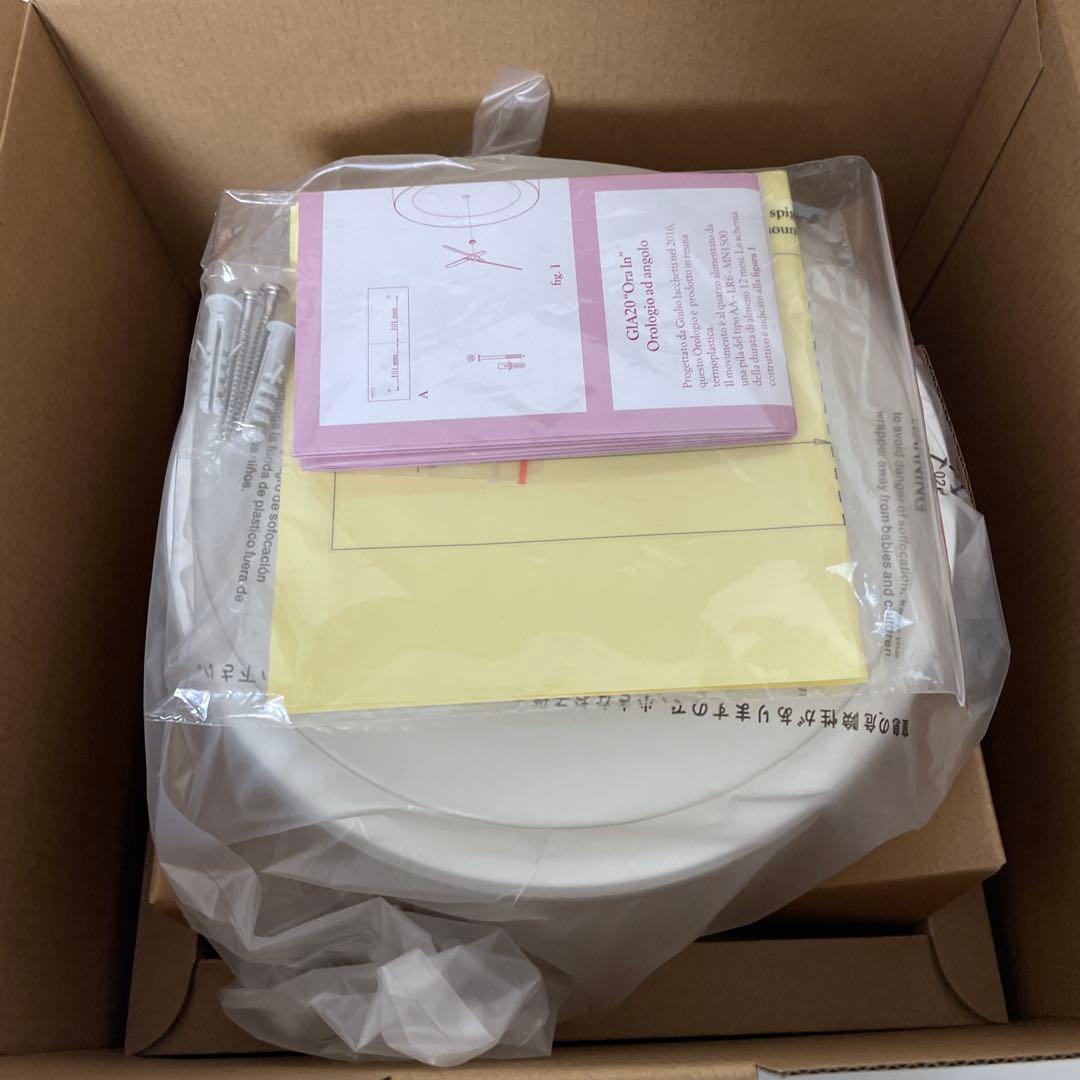 アレッシィ ALESSI ORA IN / ORAOUT 掛け時計 コーナー用