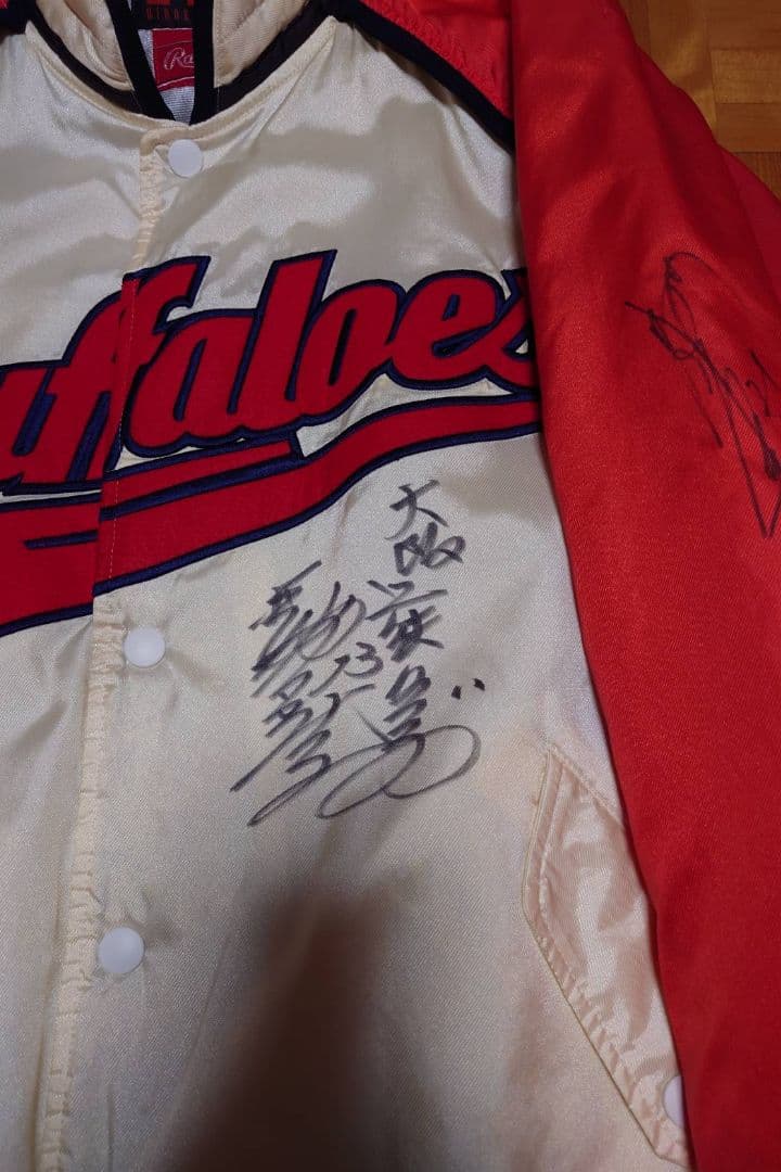 S*】様 大阪近鉄バファローズ　グランドコート　ジャンパー　サイン入り