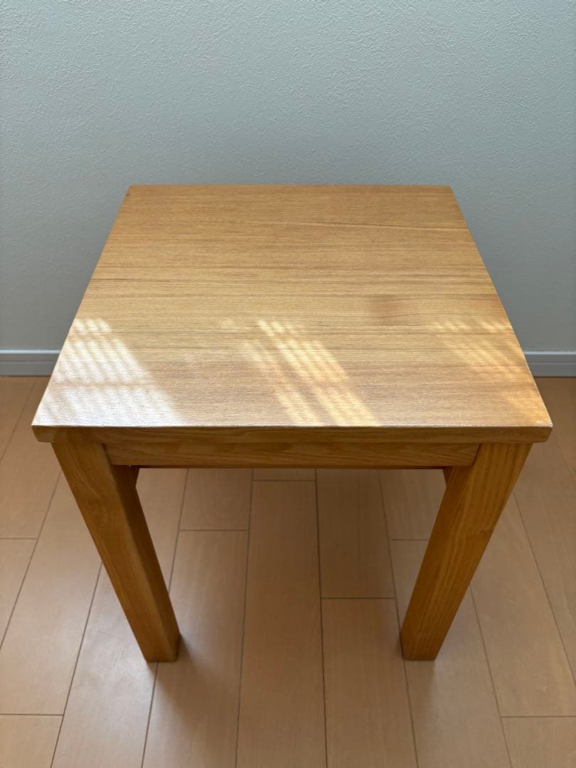 無印良品 木製サイドテーブルベンチ　タモ材　廃盤品