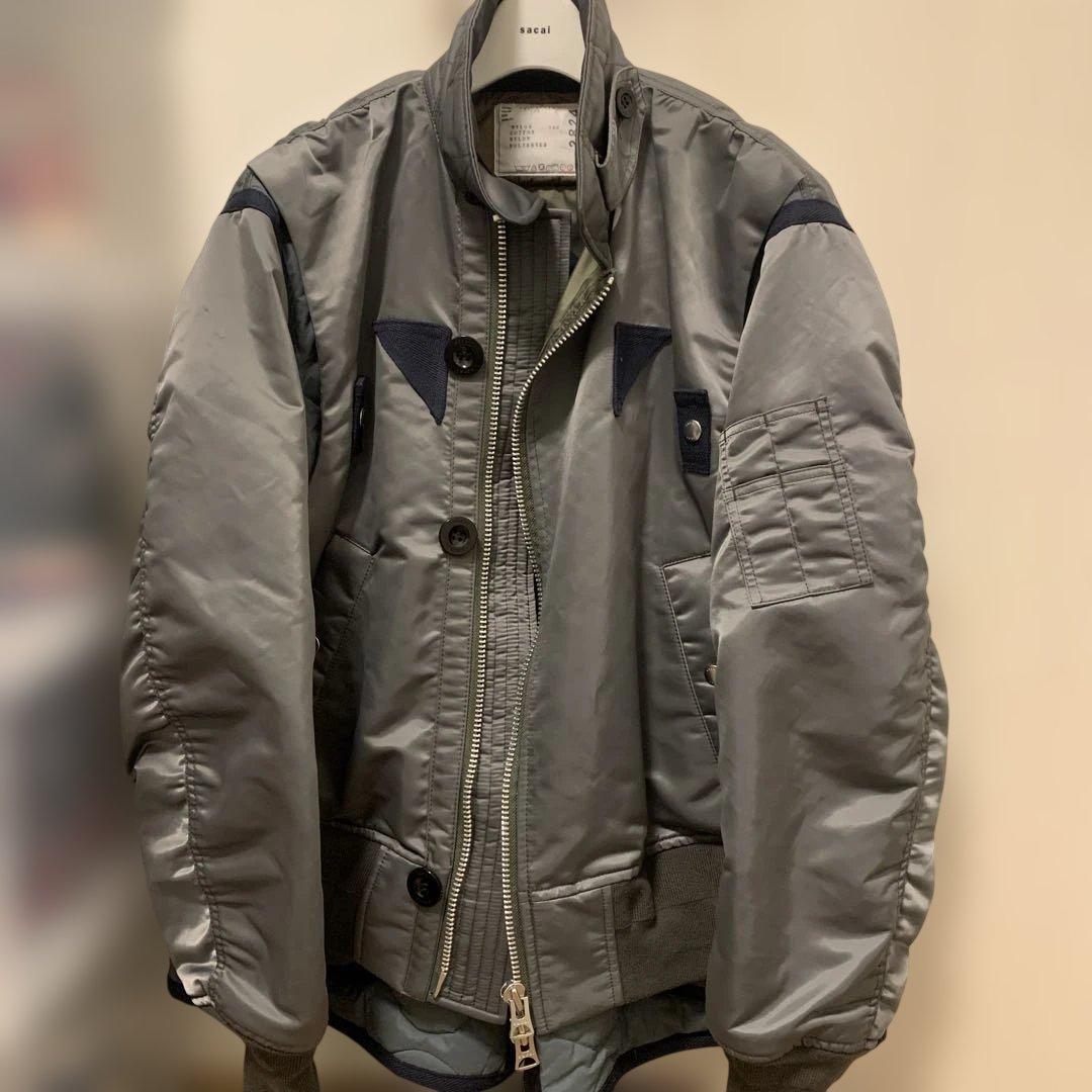 ら*ん様 sacai 22aw Nylon Twill Mix Blouson