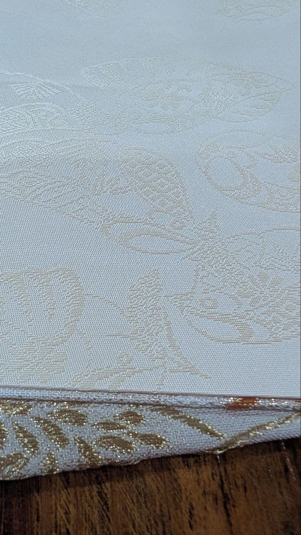 【高級】本金•袋帯 金糸刺繍（黄金織つづれ） 草花模様〜米百俵〜