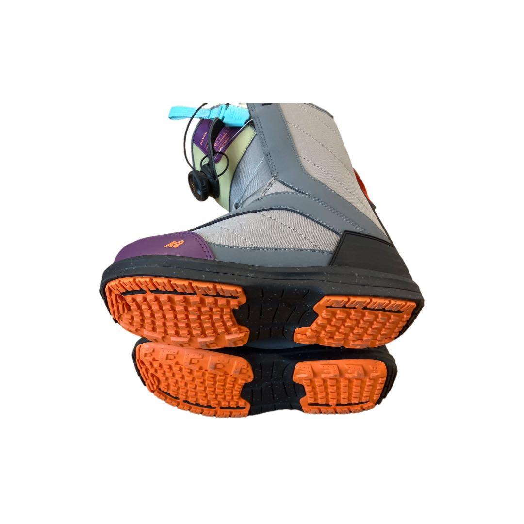 極美品　K2 HAVEN スノーボードブーツ 女性用 グレー/パープル　25cm