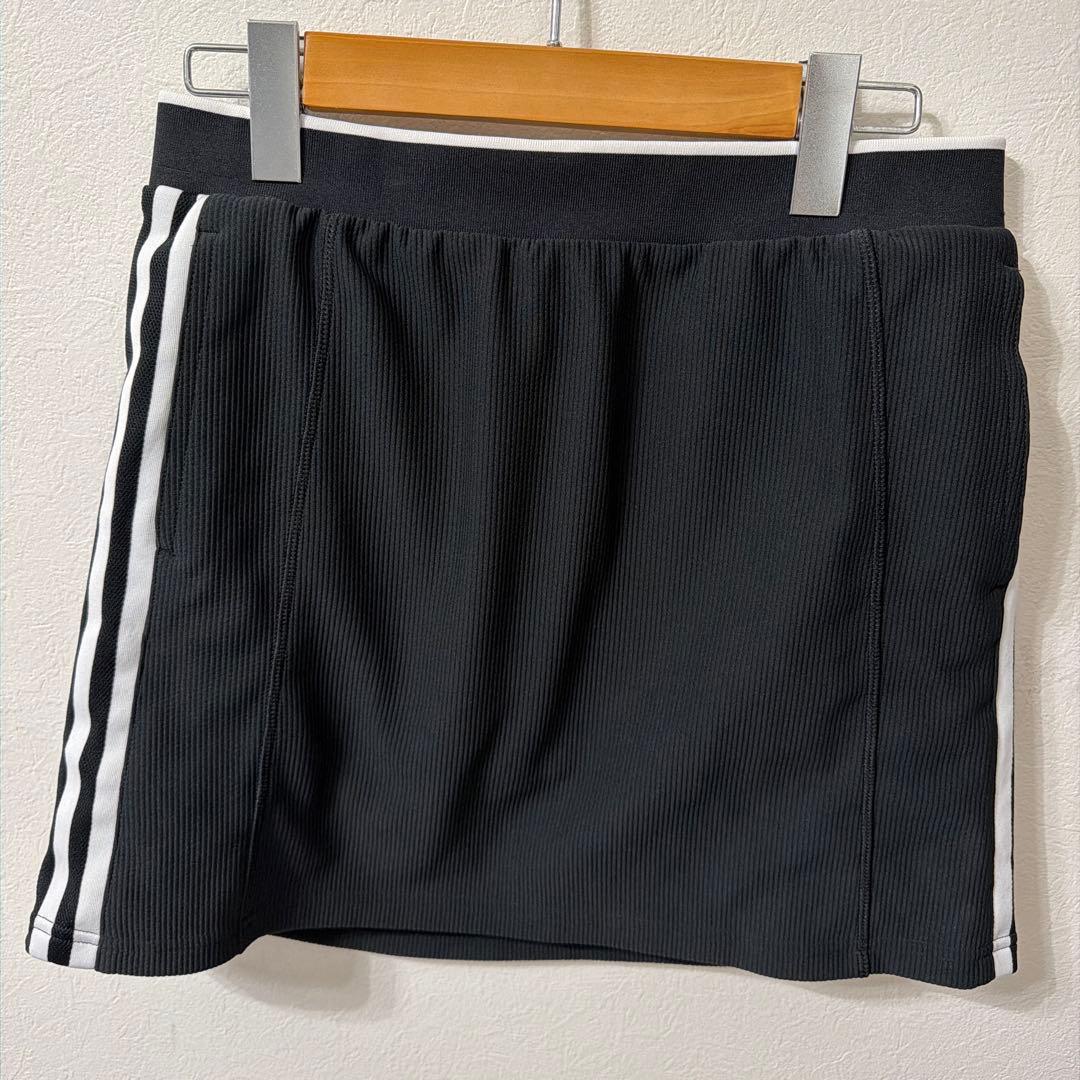 【美品】adidas ブラック Tシャツ スカートセット　L