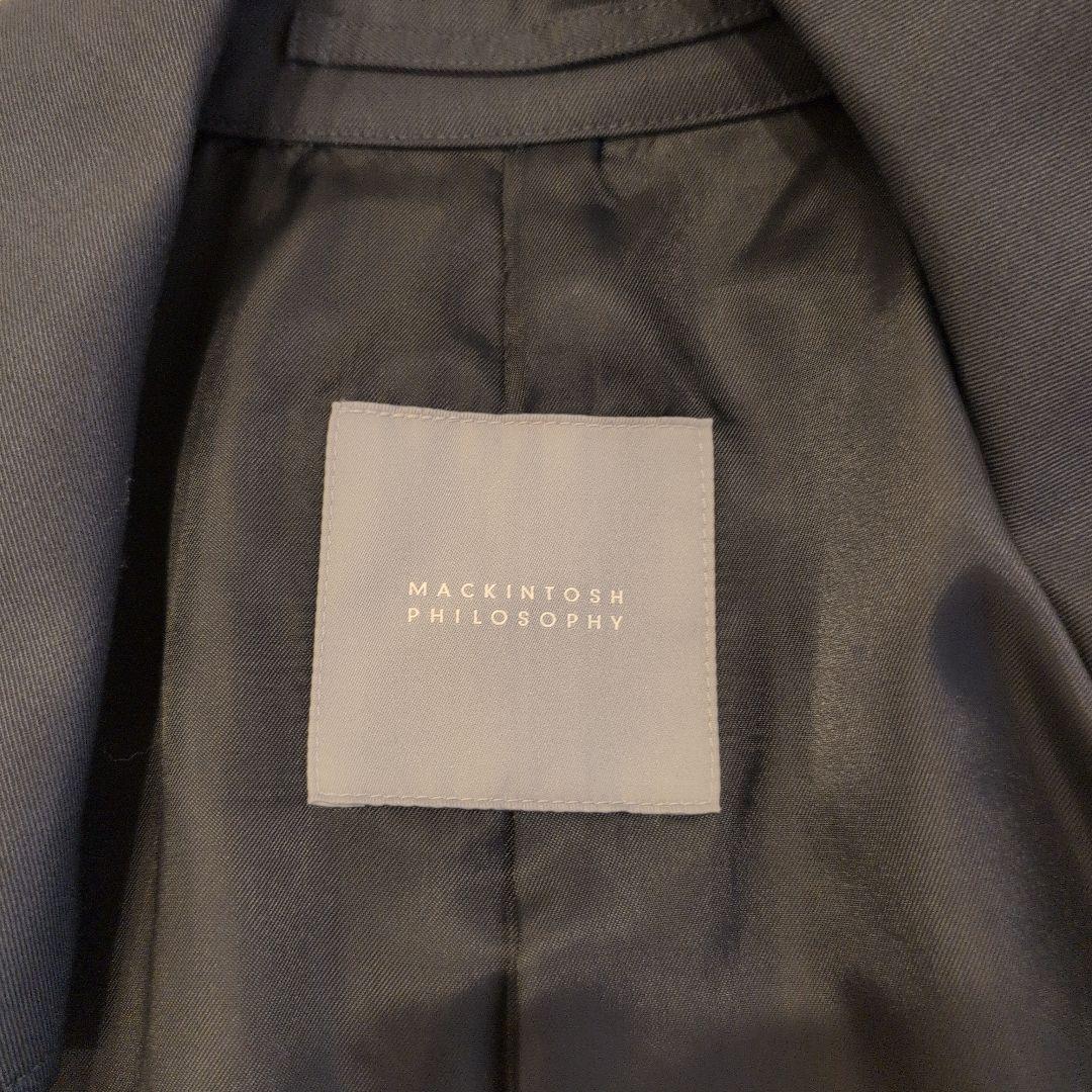 マッキントッシュ フィロソフィー　ネイビー ロングコート