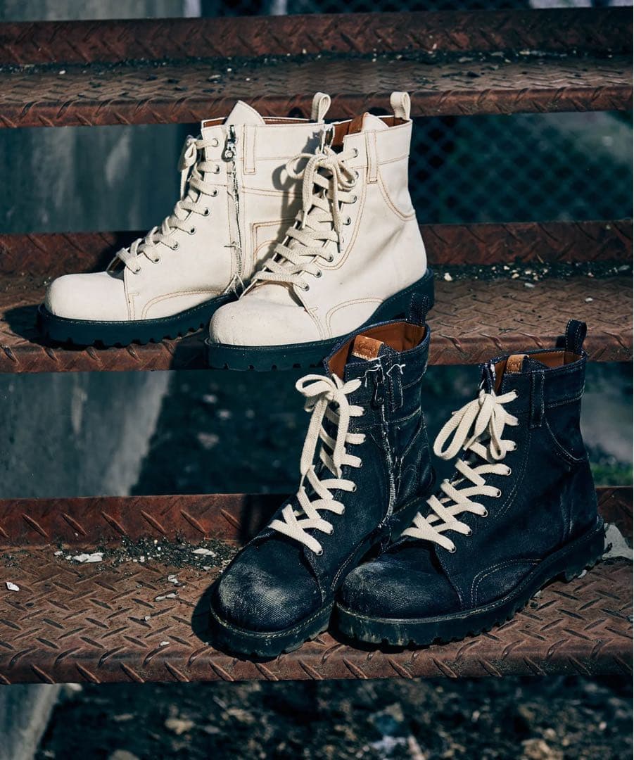 glamb オイルドデニムブーツ 箱無し未使用 ブラック サイズ 26.5cm