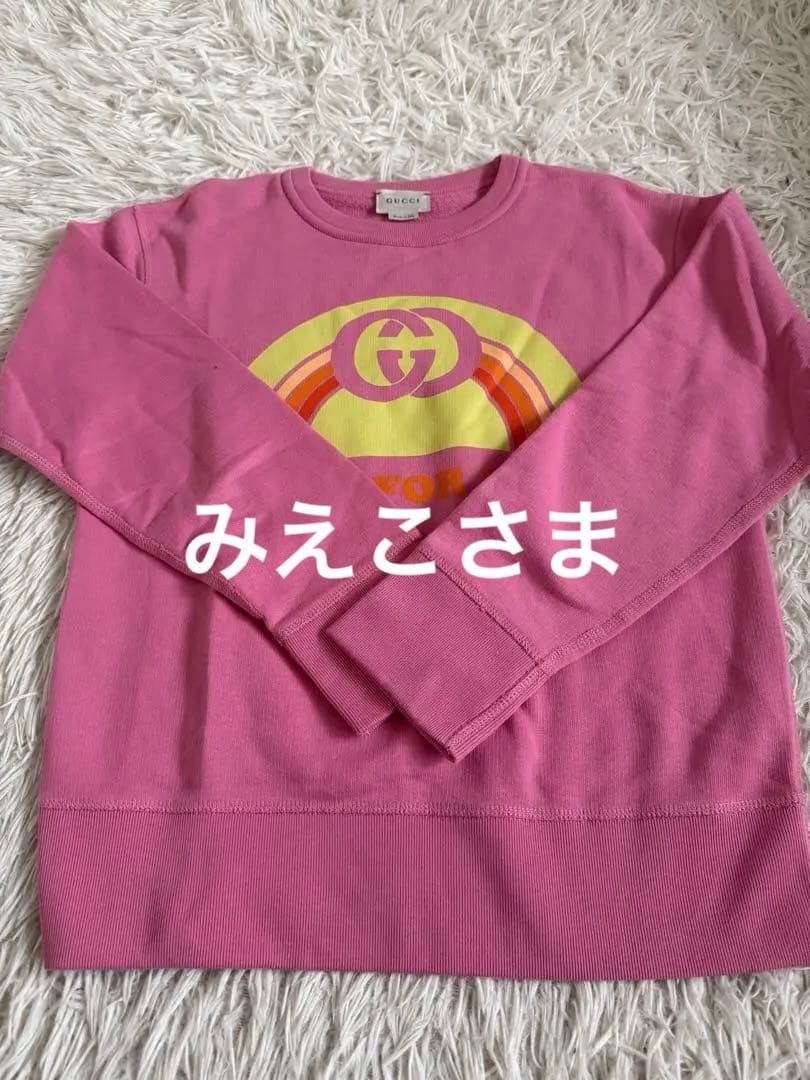 激安！GUCCI ピンク トレーナー BLIND FOR LOVE