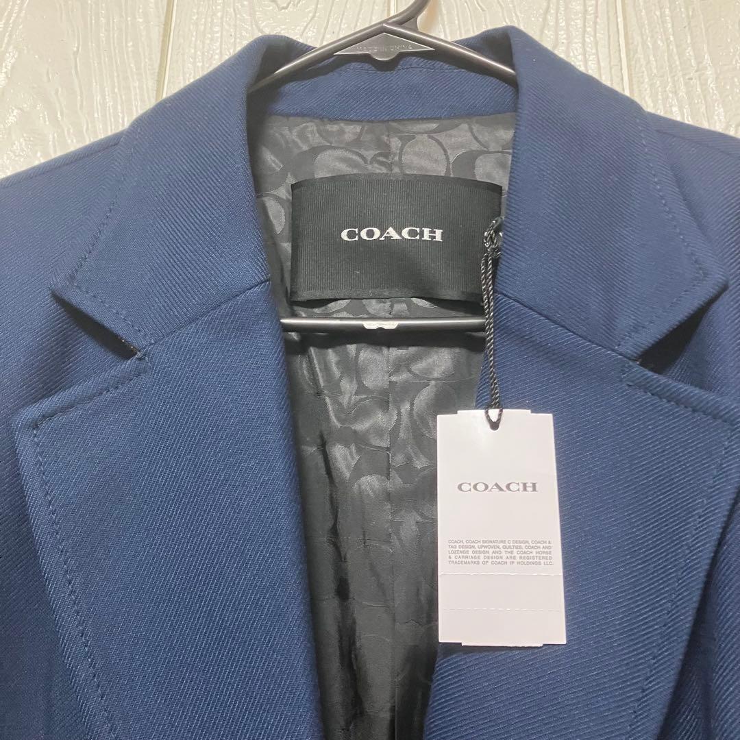 COACHコーチ　チェスターコート　サイズM ディープブルー