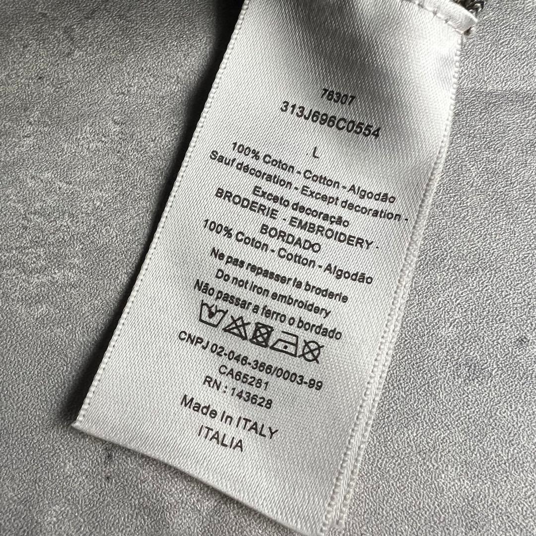 Dior　ディオール　オブリーク　コットン　ジャカード　ポロシャツ　極美品　L