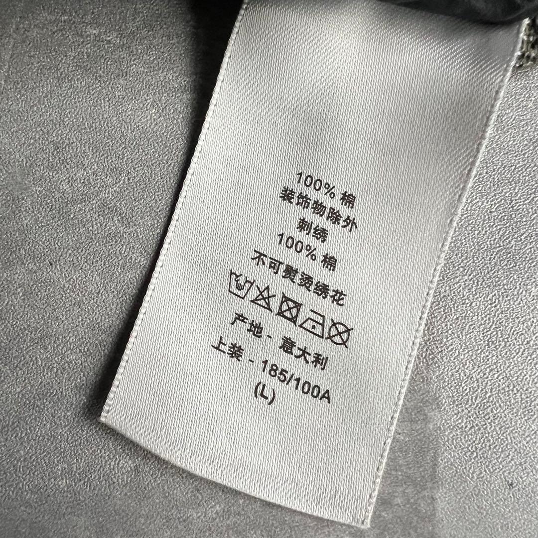 Dior　ディオール　オブリーク　コットン　ジャカード　ポロシャツ　極美品　L