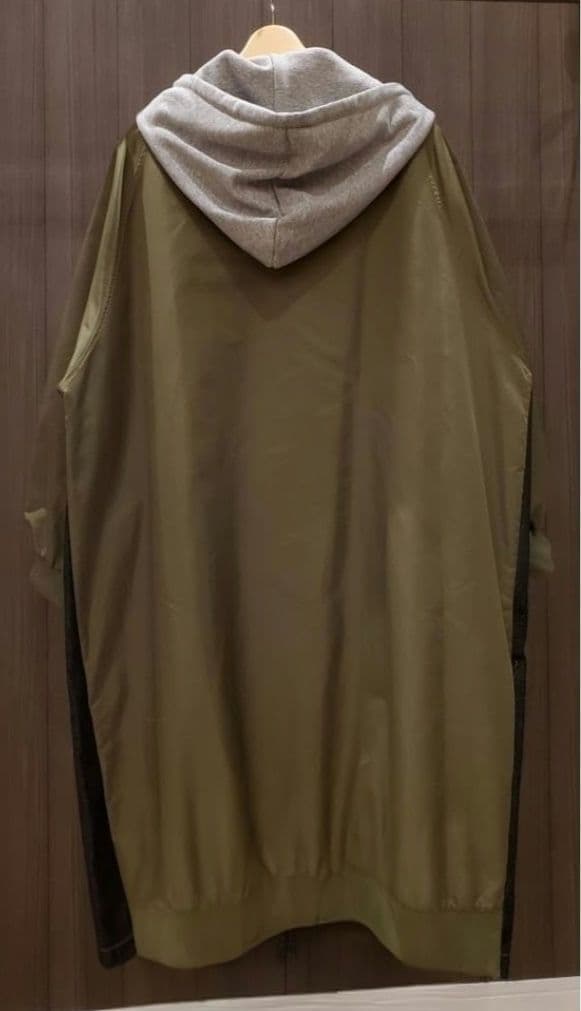 ╰*╯様 MICALLE デニムドッキングオーバーサイズロングコート