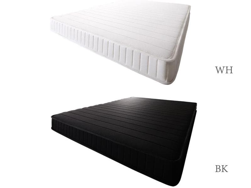 未使用訳あり　真空圧縮ロールでお届け ボンネルコイルマットレス　ダブル　ホワイト