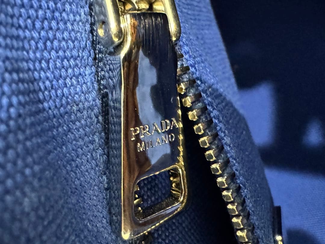 ★美品★PRADAプラダ★カナパ ハンドバッグ 2way★エンボスロゴ★