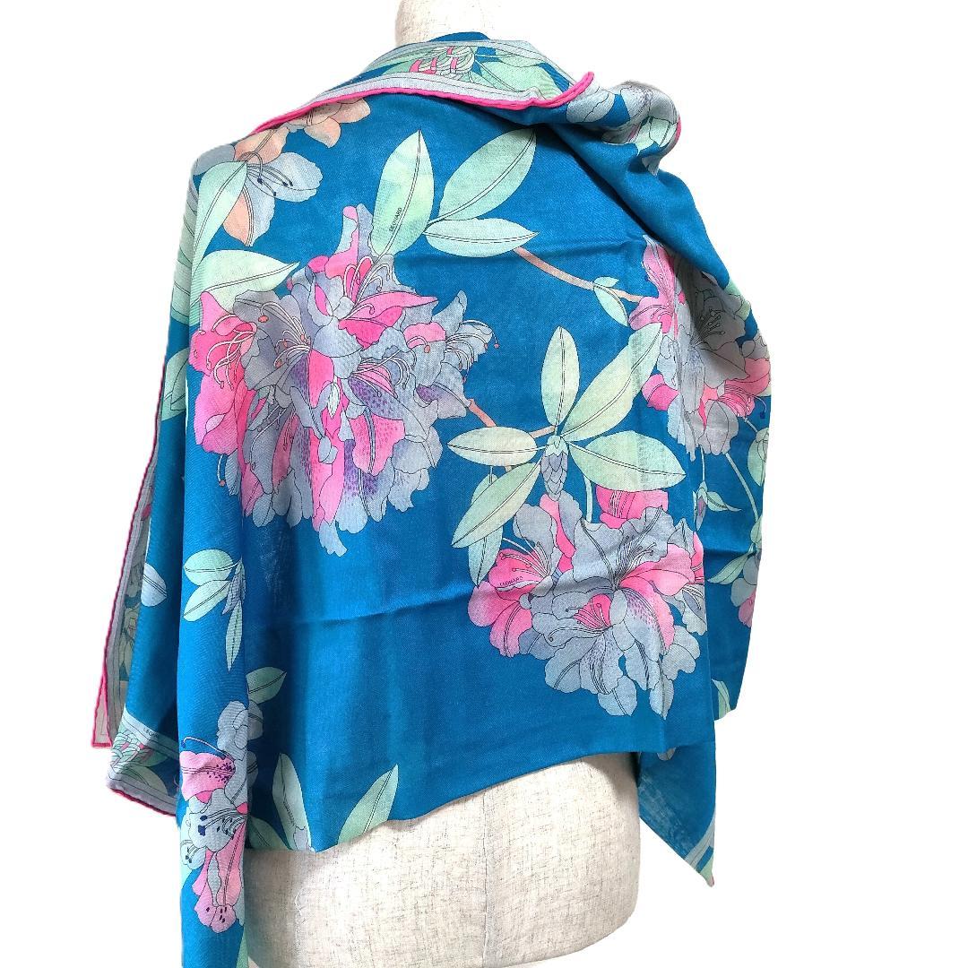 新品 12万 近年 大判 LEONARD レオナール ストール カシミア