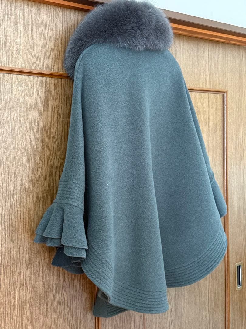 sov.ダブルスタンダードクロージング アンゴラ二重織ポンチョコート