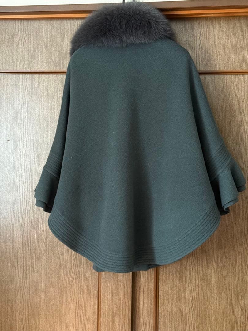 sov.ダブルスタンダードクロージング アンゴラ二重織ポンチョコート