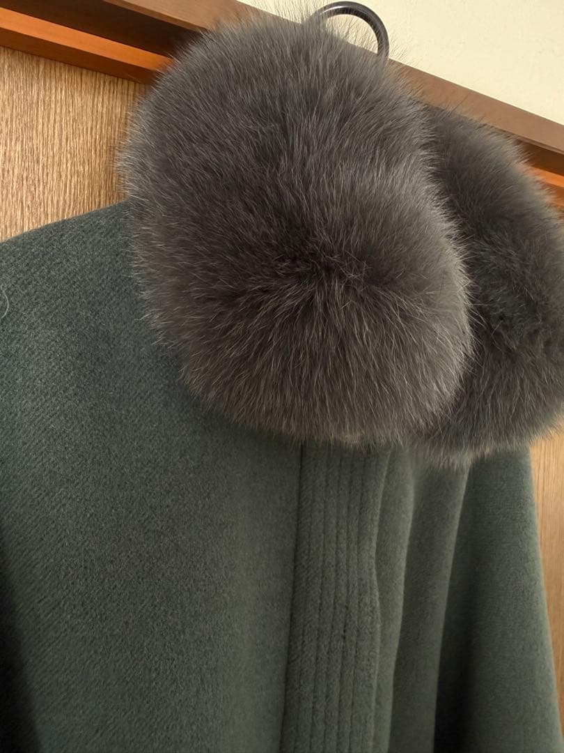 sov.ダブルスタンダードクロージング アンゴラ二重織ポンチョコート