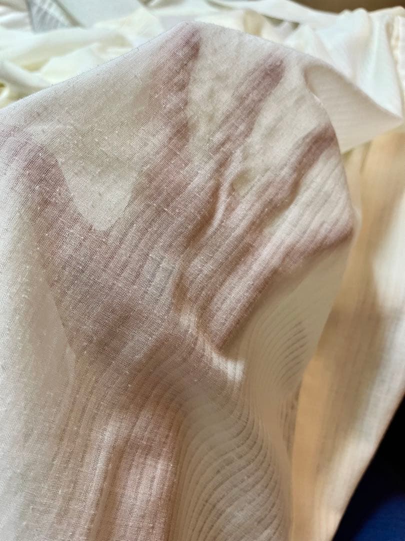 爽竹長襦袢❣️東レ 絽の半衿付・衣紋抜き付・涼しくて洗える長襦袢