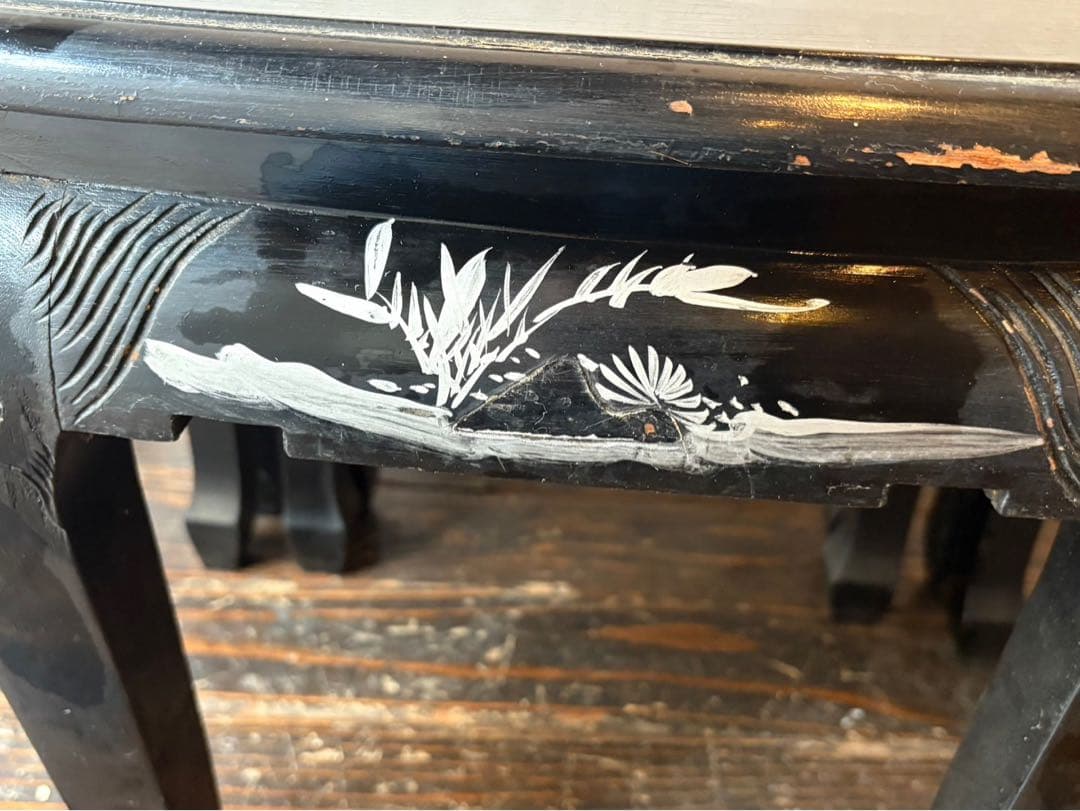 希少 レア 椅子 座卓 猫脚 テーブル インテリア 昭和レトロ 当時物