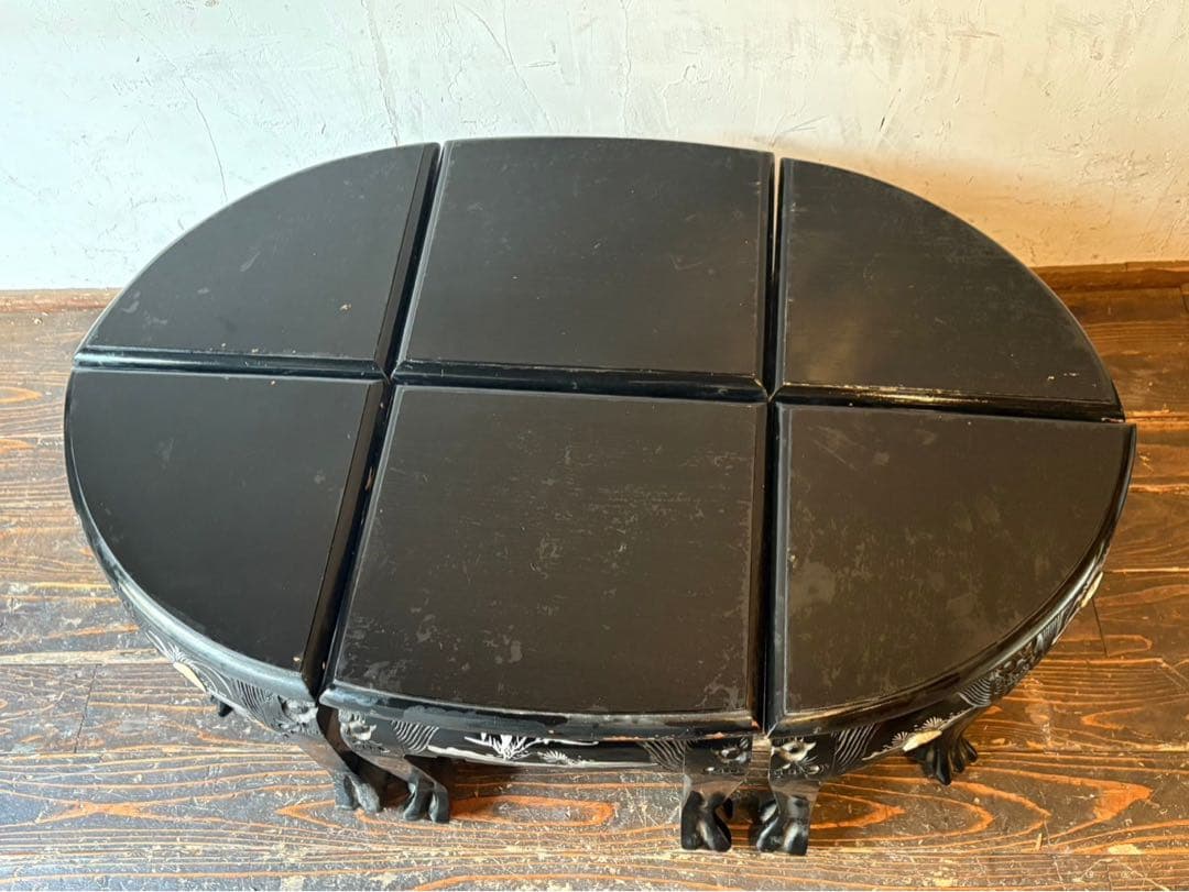 希少 レア 椅子 座卓 猫脚 テーブル インテリア 昭和レトロ 当時物