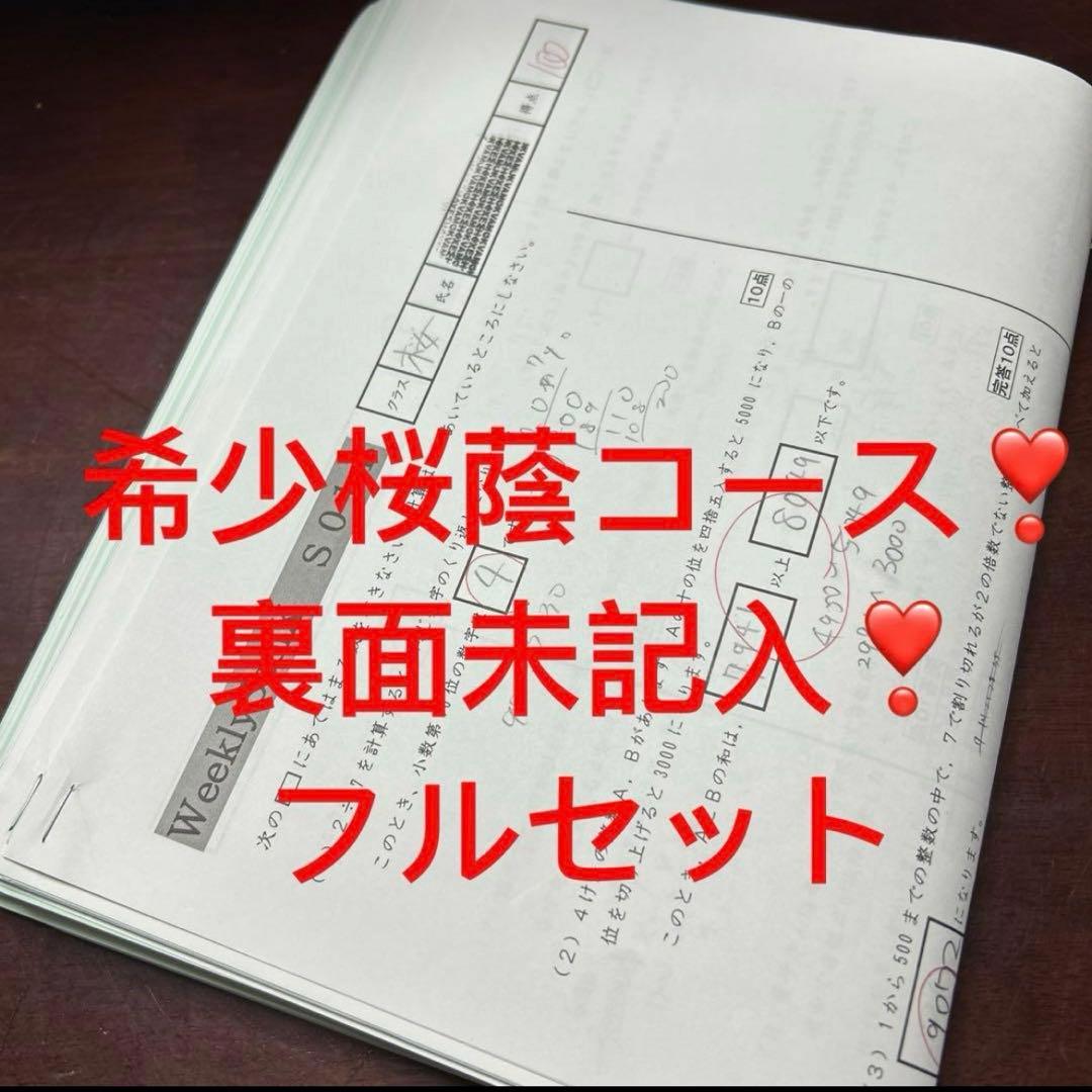 ㉓ A サピックス　SAPIX 桜蔭コース　weekly sapix プリント