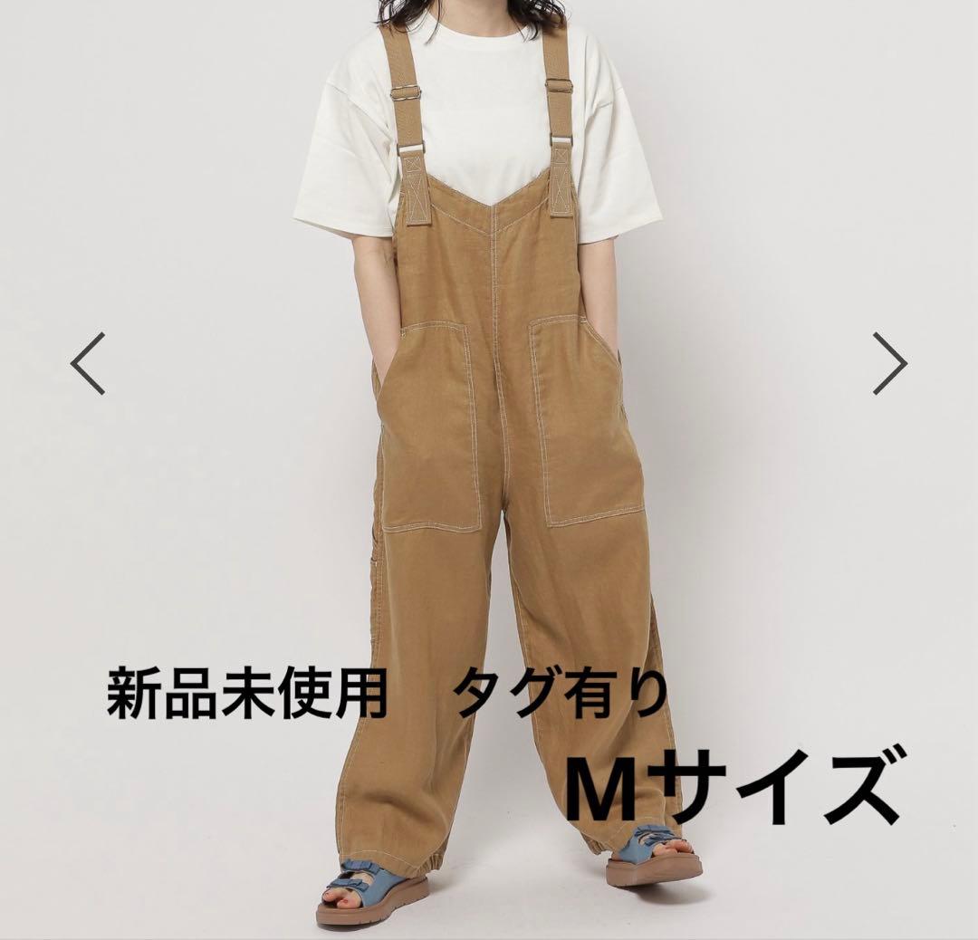 ニコアンド リネンツイルサロペット