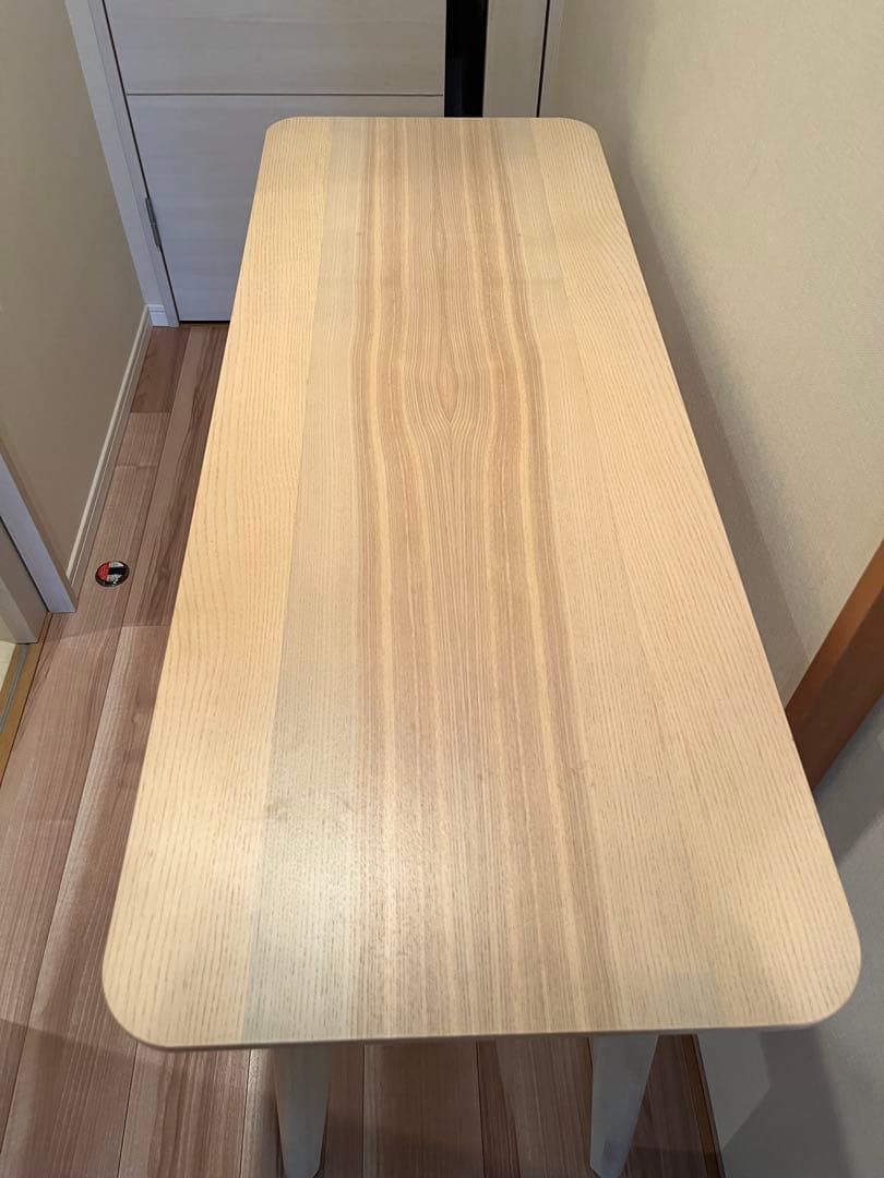 IKEA LISABO ナチュラル木製引き出し付きデスク