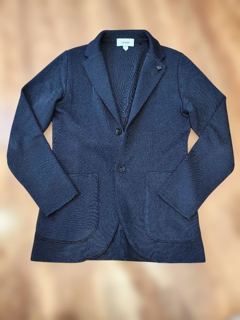 LARDINI ラルディーニ ネイビー ニットジャケット
