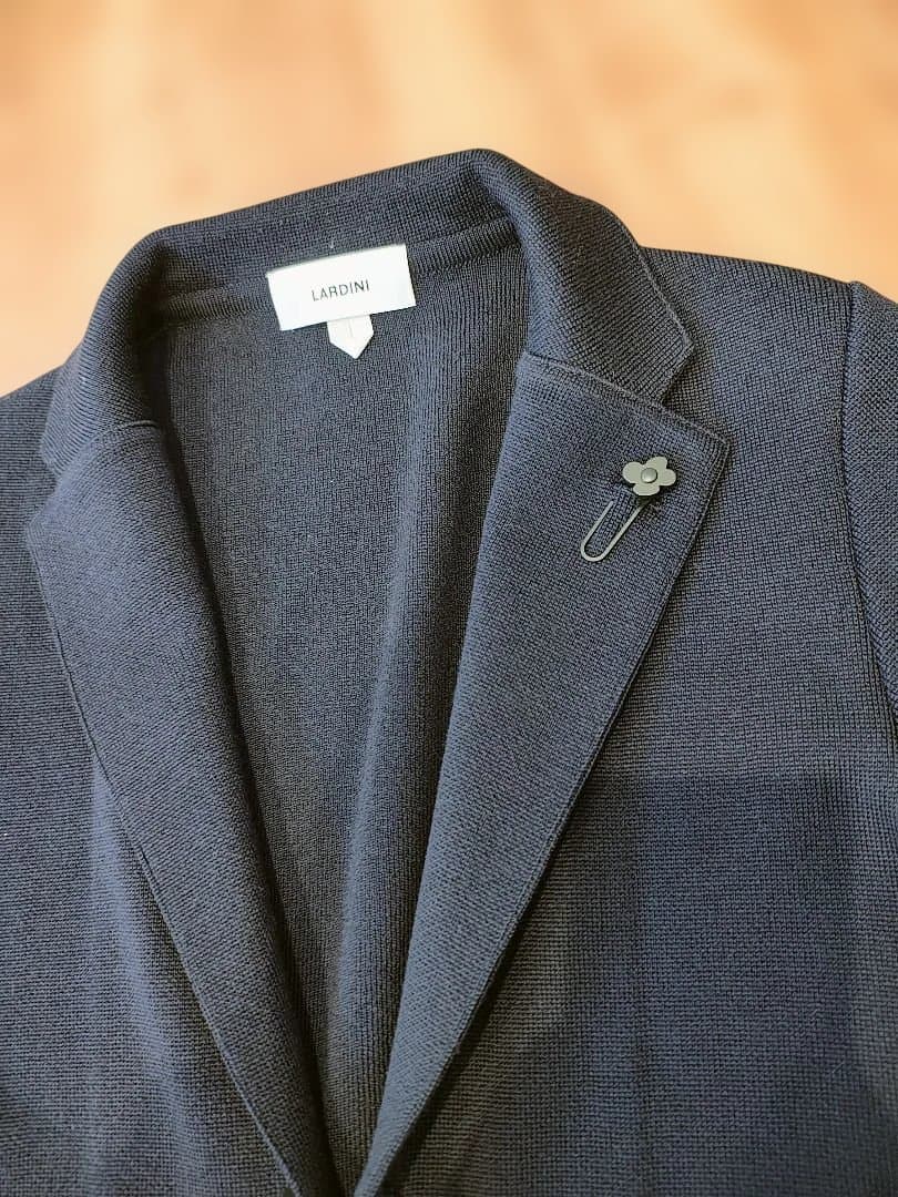 LARDINI ラルディーニ ネイビー ニットジャケット