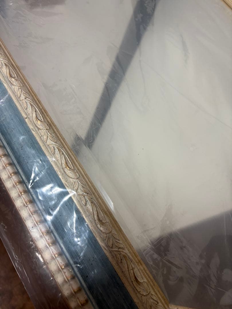 鏡 ミラー 壁掛け鏡 壁掛けミラー ウォールミラー イタリア製　80cm