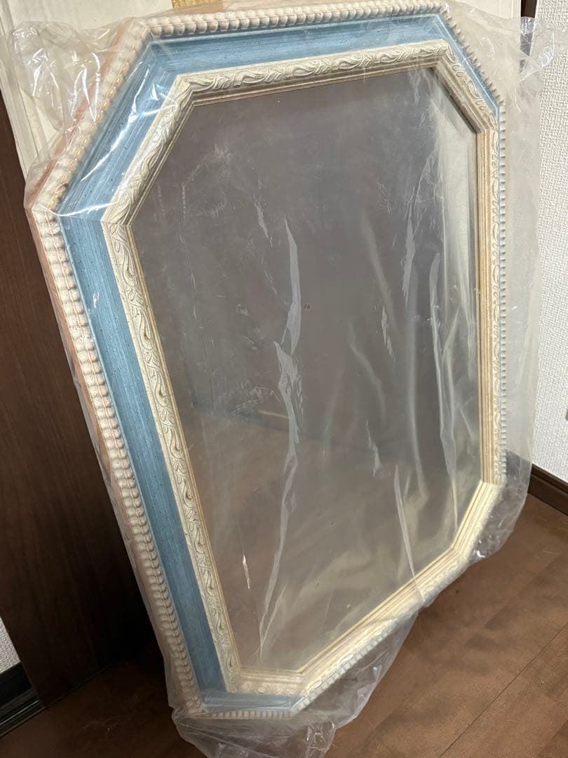 鏡 ミラー 壁掛け鏡 壁掛けミラー ウォールミラー イタリア製　80cm