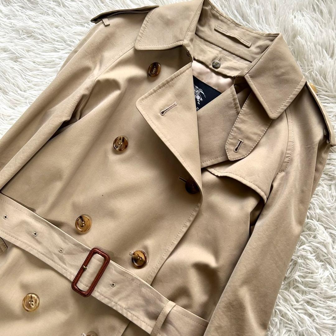 バーバリーロンドン　トレンチコート　ライナー　　ベルト付き　ベージュ　ロング　S