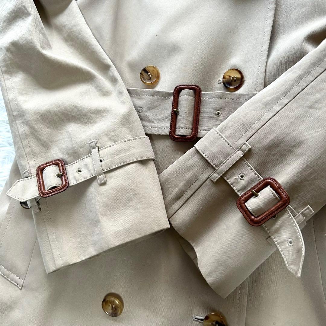 バーバリーロンドン　トレンチコート　ライナー　　ベルト付き　ベージュ　ロング　S