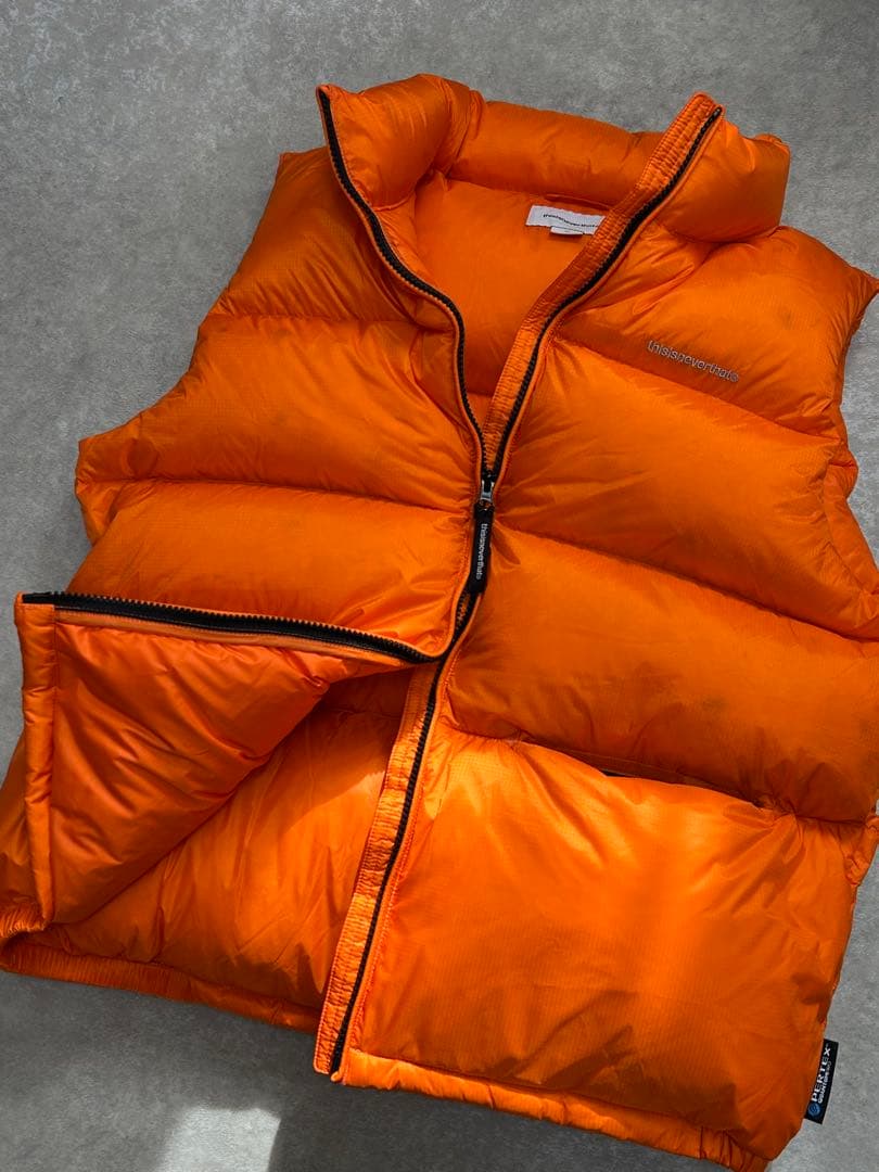 極美品 thisisneverthat 軽量 肉厚 PERTEX ダウン ベスト