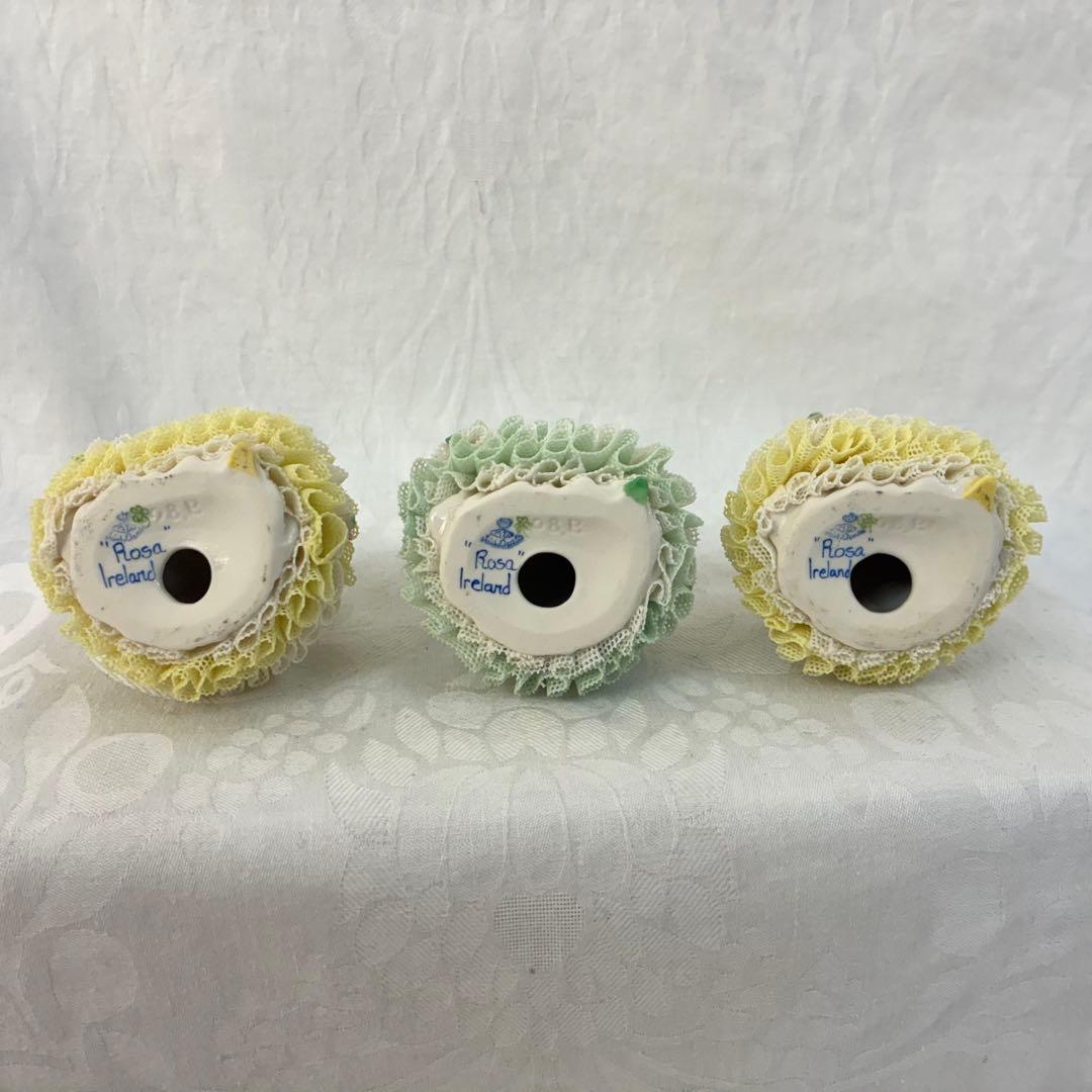 専用　アイリッシュドレスデン レース陶器人形 \"Rosa\" 3体セット③