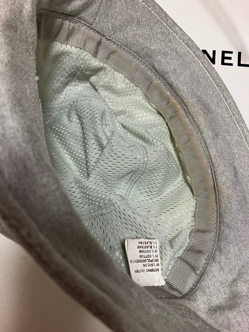 美品 CHANELシャネルスポーツラインココマークコットンバケットハット