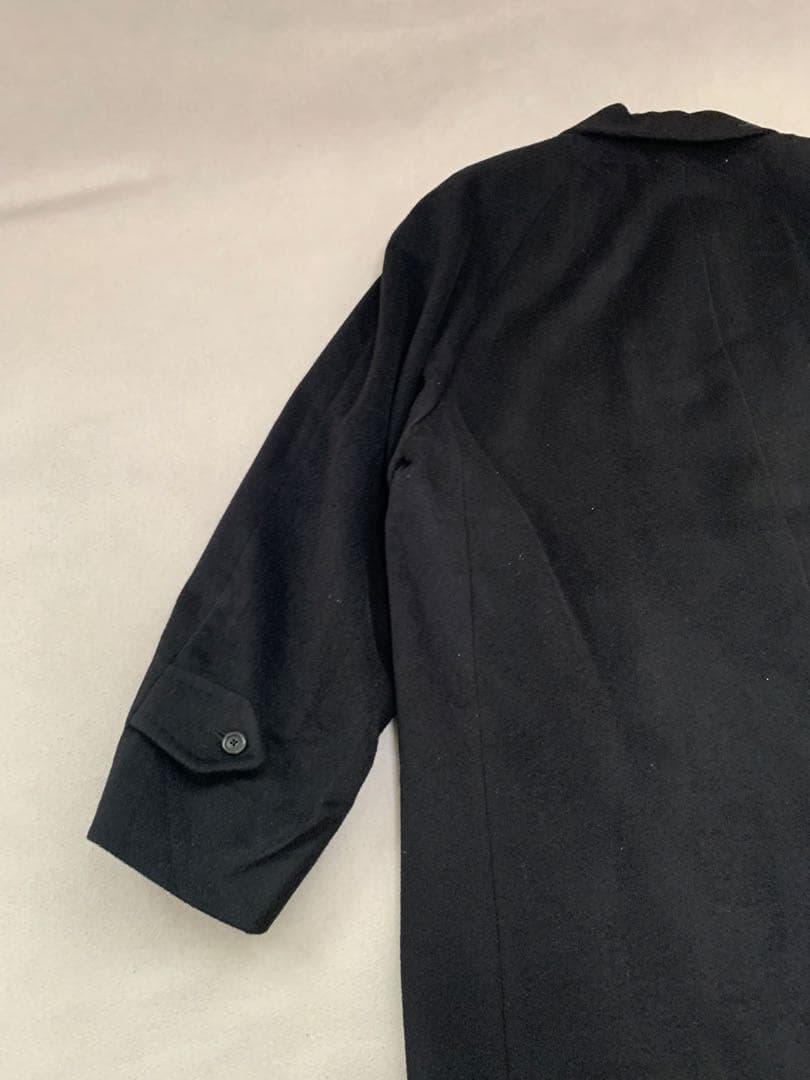 バーバリーロンドン　アンゴラ、カシミア混合　コート　ネーム入り　Mサイズ