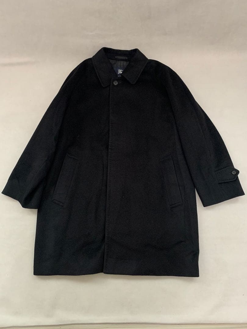 バーバリーロンドン　アンゴラ、カシミア混合　コート　ネーム入り　Mサイズ