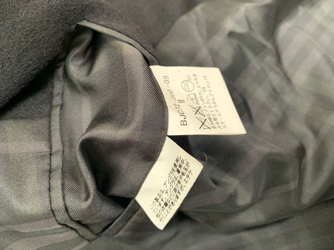 バーバリーロンドン　アンゴラ、カシミア混合　コート　ネーム入り　Mサイズ