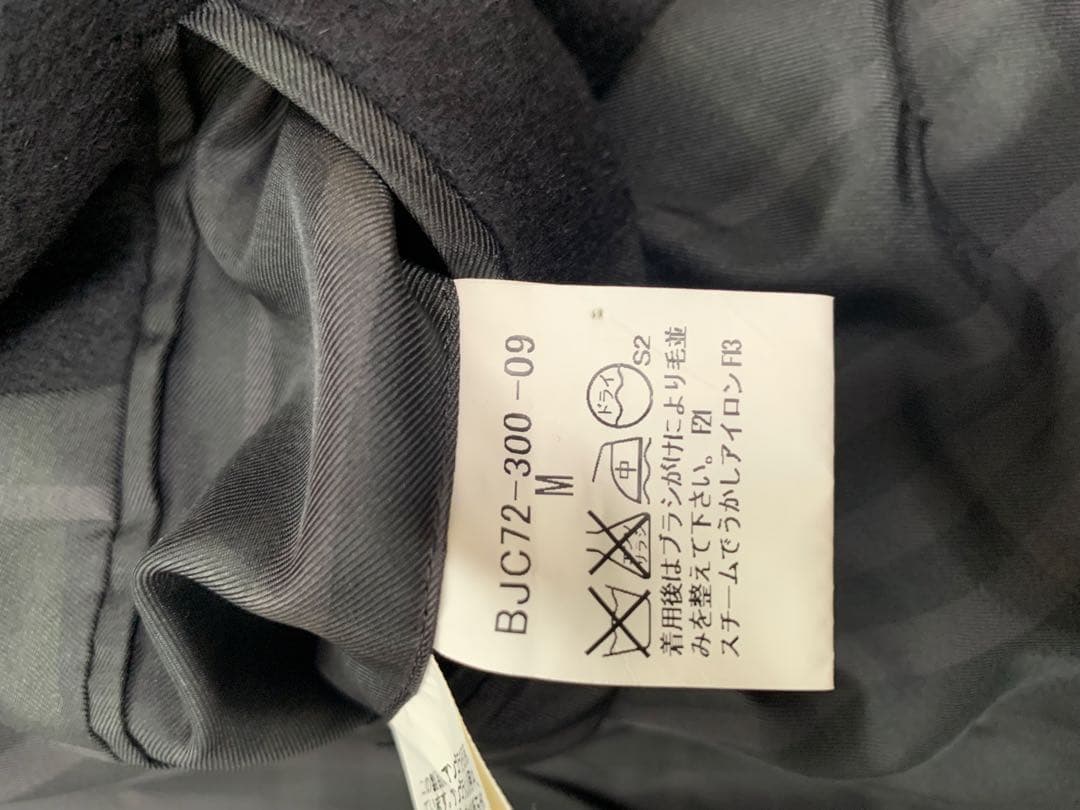 バーバリーロンドン　アンゴラ、カシミア混合　コート　ネーム入り　Mサイズ